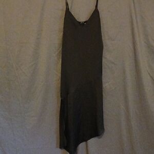 re:named Charcoal Asymmetrical Dress